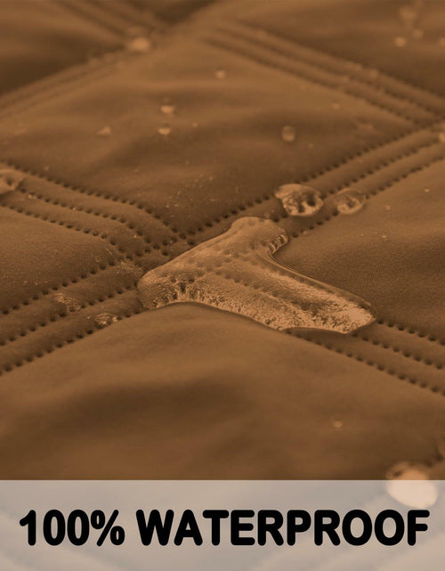 Load image into Gallery viewer, fuguitex Waterproof Reversible Dog Blanket Brown Size 30x53
