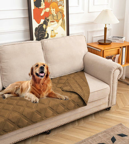 fuguitex Waterproof Reversible Dog Blanket Brown Size 30x53