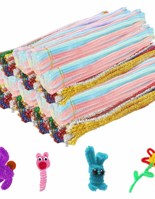 Load image into Gallery viewer, CertBuy 1600PCS Colorful Pipe Cleaners Chenille Stems 10 Colors Bulk Craft
