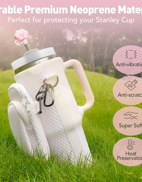 Load image into Gallery viewer, Stanley Cup 3D Embossed Neoprene 40oz Carrier Bag with Strap &amp; Accessories
