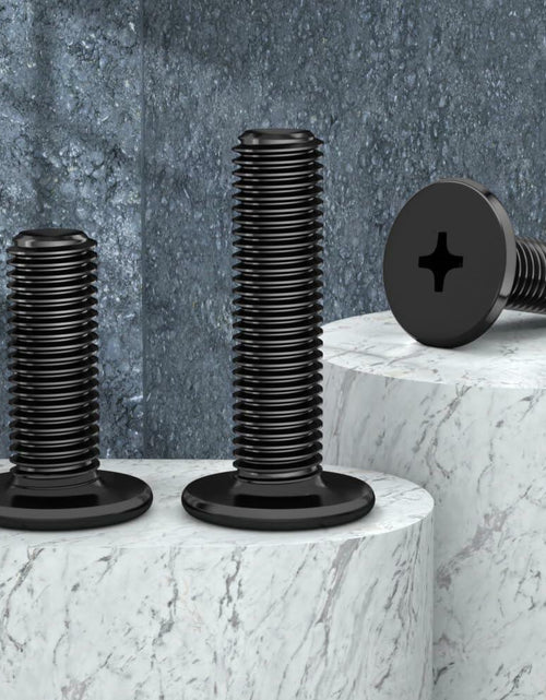 Load image into Gallery viewer, TESILANG M1.6x2mm Computer Screws Motherboard Standoffs Kit 50pcs Black
