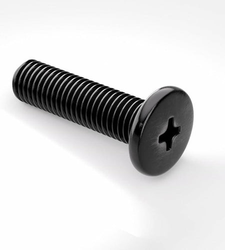 TESILANG M1.6x2mm Computer Screws Motherboard Standoffs Kit 50pcs Black