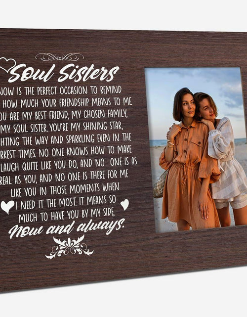 Load image into Gallery viewer, Friends Gift Tabletop Picture Frame Plaque Desk Decor Black
