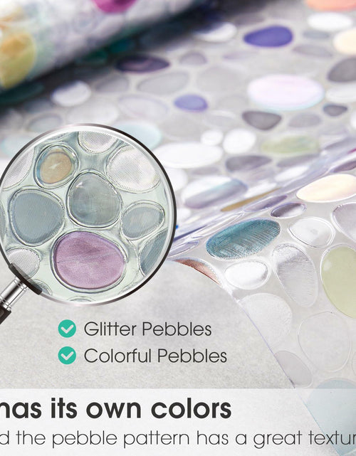 Load image into Gallery viewer, Viseeko 3D Pebble Stained Glass Privacy Film Rainbow 11.8x118in UV Protection
