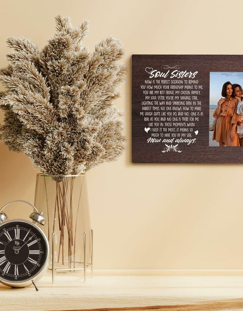 Load image into Gallery viewer, Friends Gift Tabletop Picture Frame Plaque Desk Decor Black
