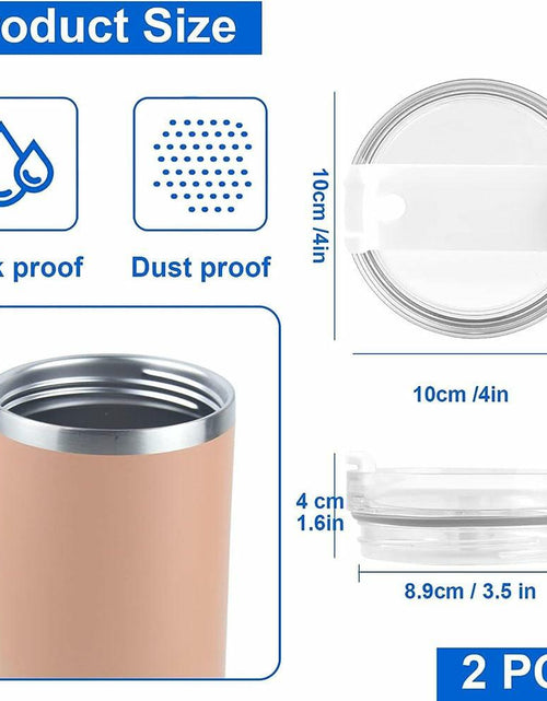 Load image into Gallery viewer, NETRIWOW 2 Pcs Tumbler Lid for Stanley 40oz Cup Dustproof Spill Proof White
