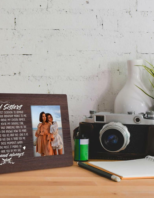 Load image into Gallery viewer, Friends Gift Tabletop Picture Frame Plaque Desk Decor Black
