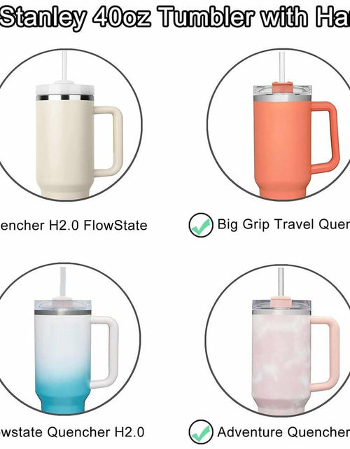 Load image into Gallery viewer, NETRIWOW 2 Pcs Tumbler Lid for Stanley 40oz Cup Dustproof Spill Proof White

