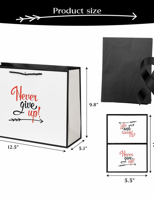 Load image into Gallery viewer, Linelglobal Encouragement Gift Bag with Tissue Paper 12.6" Self-Improvement
