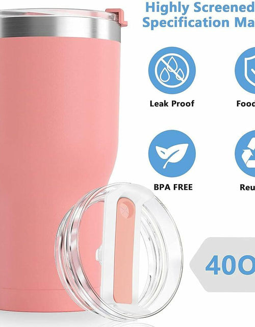 Load image into Gallery viewer, NETRIWOW 2 Pcs Tumbler Lid for Stanley 40oz Cup Dustproof Spill Proof White

