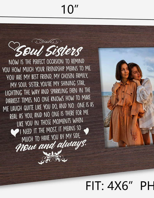 Load image into Gallery viewer, Friends Gift Tabletop Picture Frame Plaque Desk Decor Black
