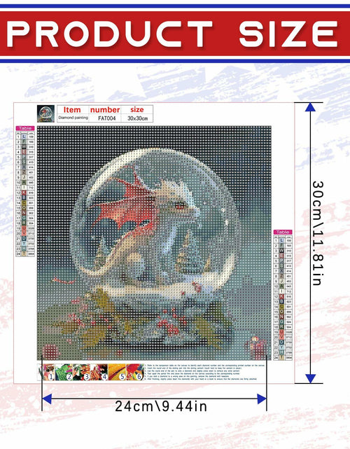 Load image into Gallery viewer, Focart Diamond Painting Kit 12x12 Bull Design Round Drill Crystal Rhinestone
