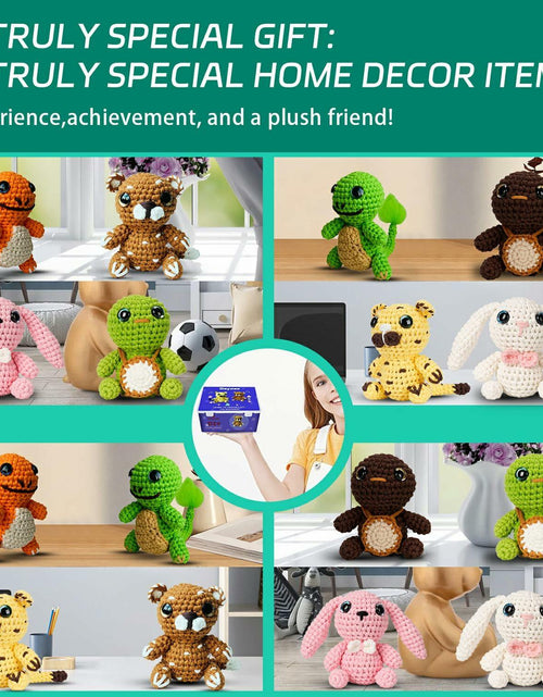Load image into Gallery viewer, Geynaw Crochet Kit for Beginners Amigurumi Stuffed Animals Tiger
