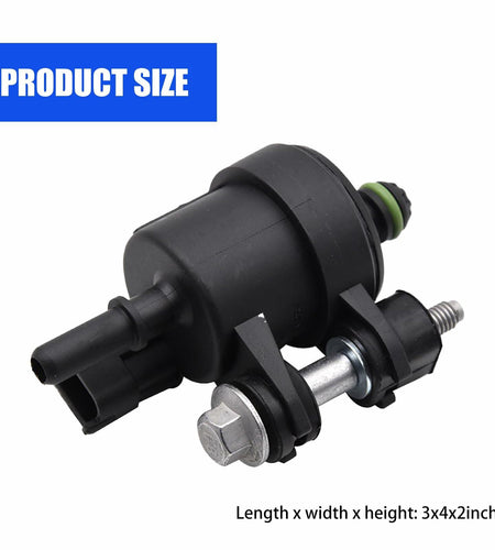 Yonput Car Vapor Canister Purge Valve Durable Vacuum Vent Valve Black