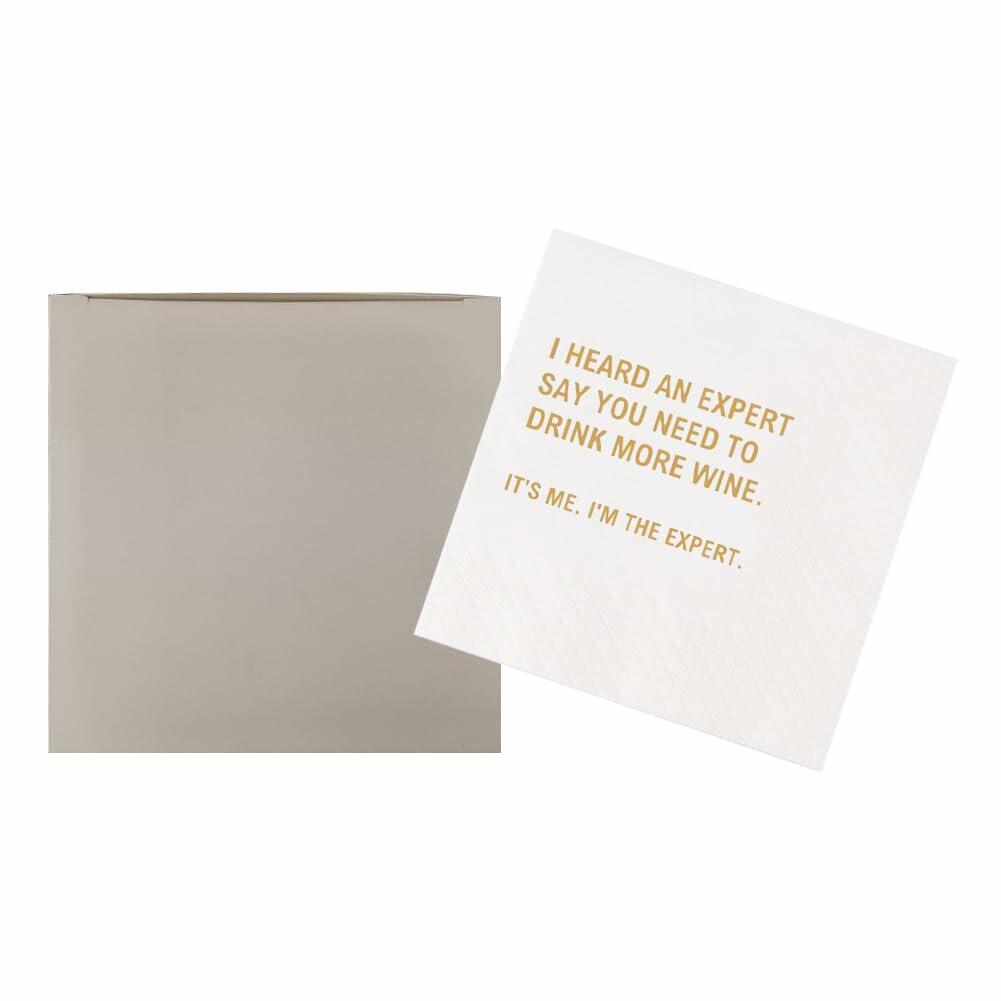 VOWFOO Funny Bible Quote Cocktail Napkins 4.5x4.5in 2-ply 100pcs