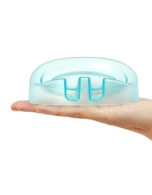Load image into Gallery viewer, Self Draining Soap Dishes 2-Pack Waterfall Drainer Holder Blue Bathroom Kitchen
