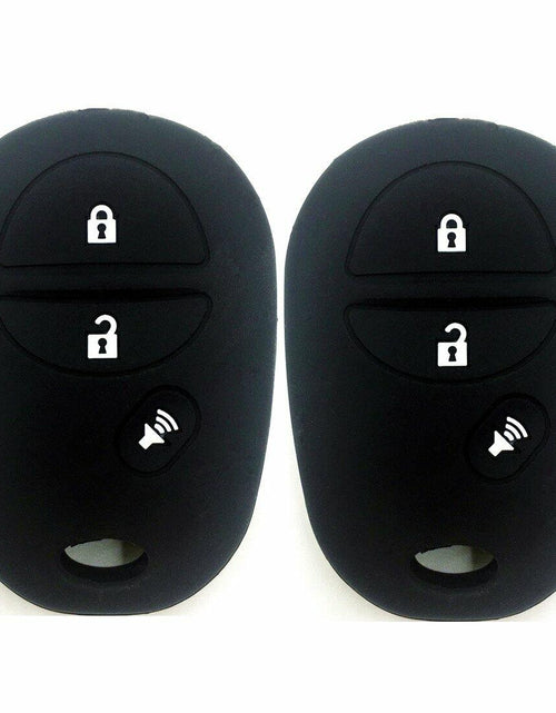 Load image into Gallery viewer, Ezzy Auto Silicone Key Fob Case Cover for Toyota Black Rose
