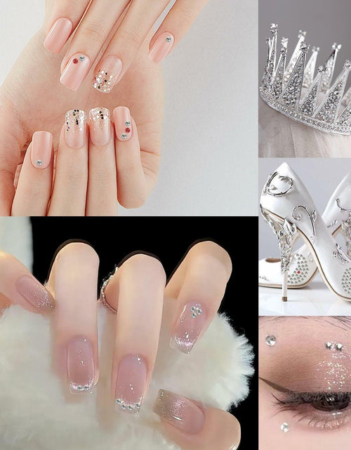 Load image into Gallery viewer, 1440 Pcs Flatback Crystal Rhinestones 4.6-4.8mm Glitter Nail Craft Bling
