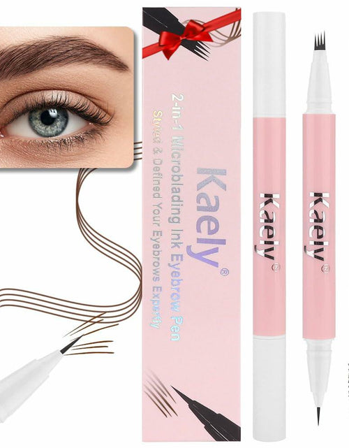 Load image into Gallery viewer, BestBy07/27 evpct Brown Dual-Ended Microblading Eyebrow Pen 1Pc Brush
