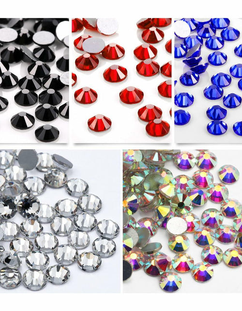 Load image into Gallery viewer, 1440 Pcs Flatback Crystal Rhinestones 4.6-4.8mm Glitter Nail Craft Bling
