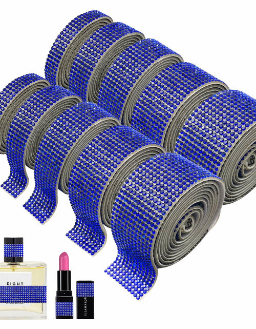 Load image into Gallery viewer, 8 Rolls Rhinestone Ribbons Self Adhesive Diamond Bling 8 Yards DIY Crafts
