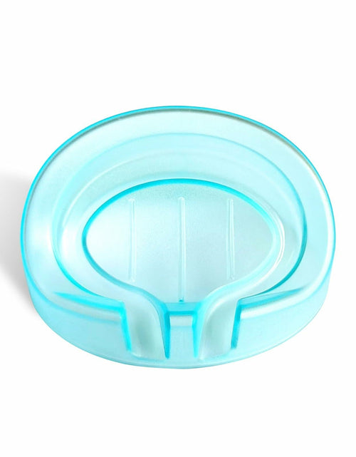 Load image into Gallery viewer, Self Draining Soap Dishes 2-Pack Waterfall Drainer Holder Blue Bathroom Kitchen
