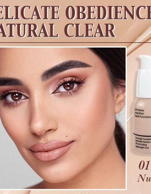 Load image into Gallery viewer, Matte Liquid Full Coverage Foundation Makeup 06 Toffee 1 Pack
