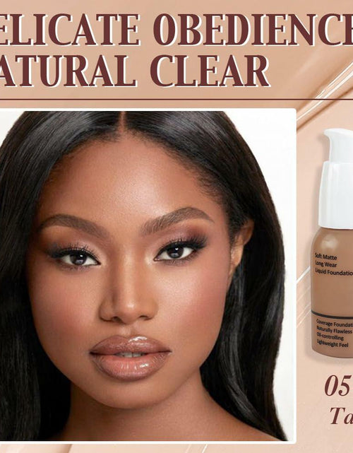 Load image into Gallery viewer, Matte Liquid Full Coverage Foundation 05#Tan 2 Pack Soft Matte 24HR Oil Control
