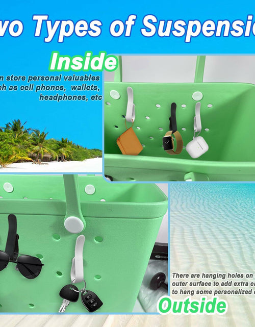 Load image into Gallery viewer, CULASIGN 3Pcs Bag Hooks Keychain Holder Charms Organizer for Beach Bag
