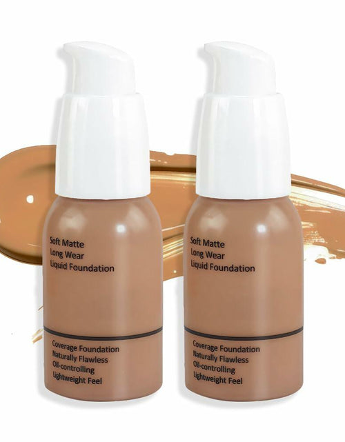 Load image into Gallery viewer, Matte Liquid Full Coverage Foundation 05#Tan 2 Pack Soft Matte 24HR Oil Control
