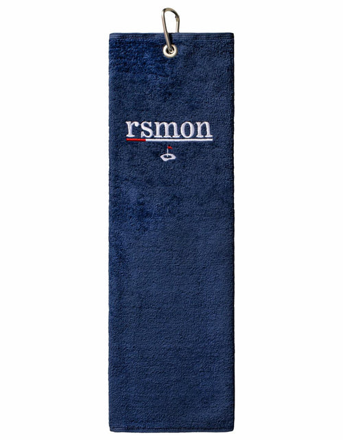 Load image into Gallery viewer, rsmon Cotton Golf Towels 20x17 Inch Red Navy Blue White Pack of 3
