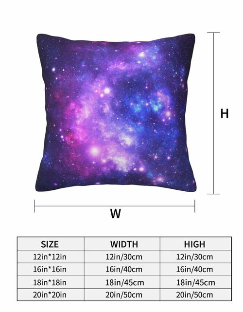 Load image into Gallery viewer, Tebjh Galaxy Star Pillow Covers 18x18 2-Pack Blue Nebula Throw Pillows
