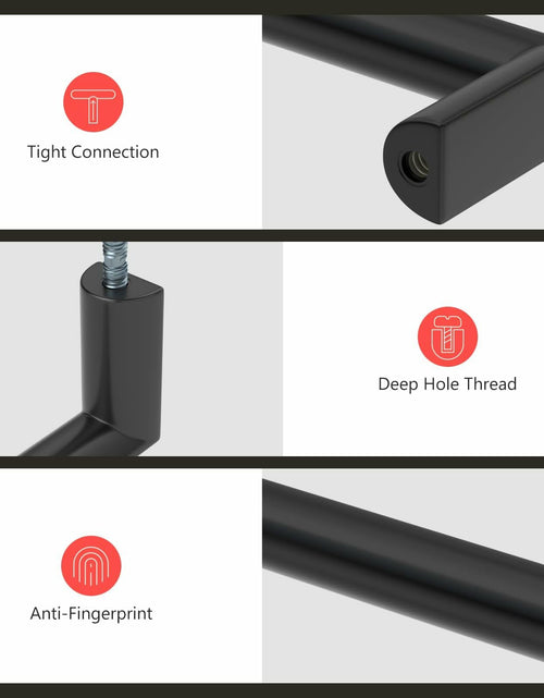 Load image into Gallery viewer, homdiy Cabinet Handles Matte Black 5in 128mm Hole Centers 25Pack
