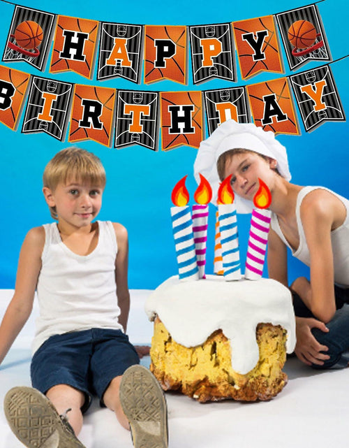 Load image into Gallery viewer, GLASNES Basketball Birthday Banner Happy Birthday Party Decoration
