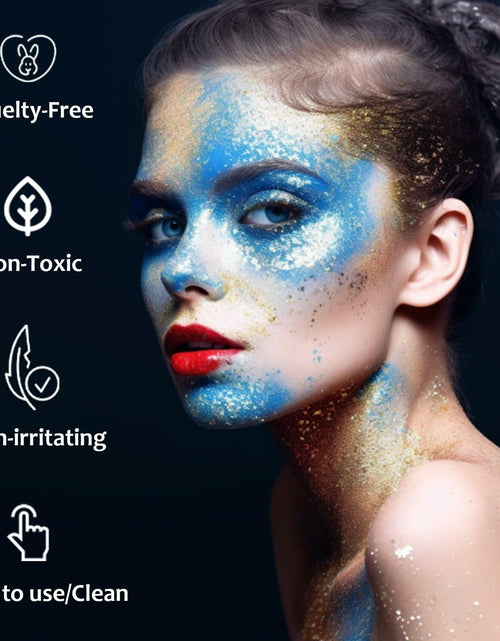 Load image into Gallery viewer, UCANBE Red Body Glitter Stick Chunky Makeup for Face Hair Lips

