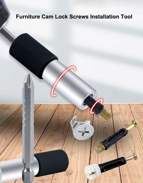Load image into Gallery viewer, PANSHIYON Cam Lock Assembly Tool Magnetic 1/4" Hex Shank PH2 Bit
