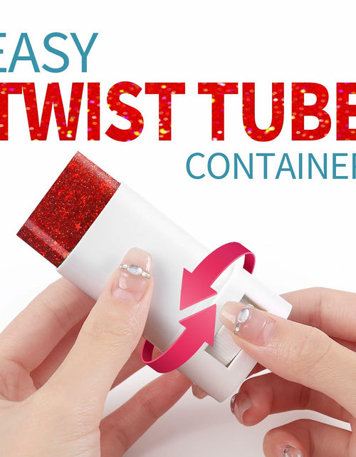 Load image into Gallery viewer, UCANBE Red Body Glitter Stick Chunky Makeup for Face Hair Lips

