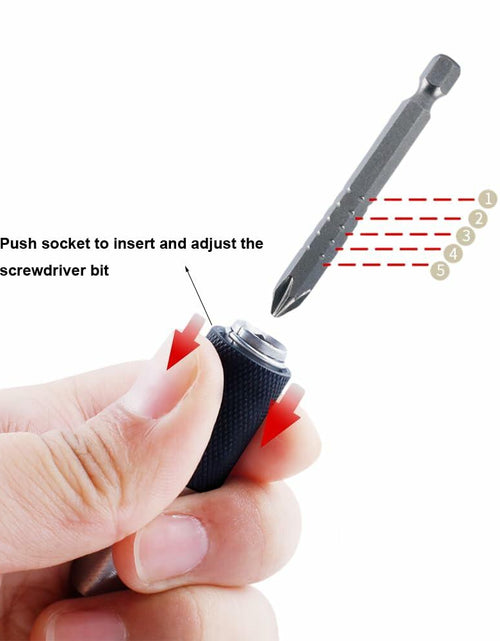 Load image into Gallery viewer, PANSHIYON Cam Lock Assembly Tool Magnetic 1/4" Hex Shank PH2 Bit
