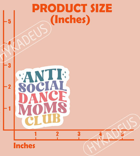 (3Pcs) In My Dance Mom Era Sticker Waterproof Vinyl 3x2.8 Inch Decal