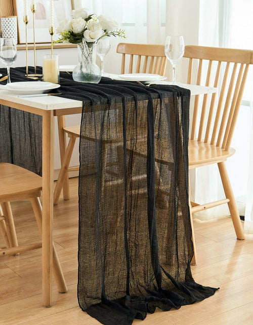 Load image into Gallery viewer, Putros Cheesecloth Table Runner Misty Rose 10FT 6pcs Boho Gauze 120 Inch
