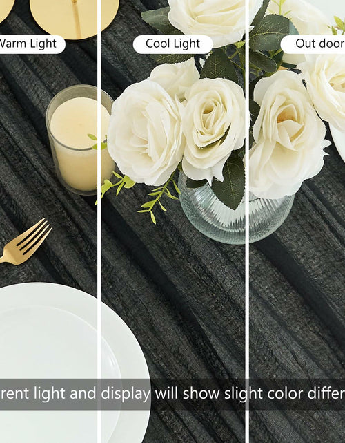 Load image into Gallery viewer, Putros Cheesecloth Table Runner Misty Rose 10FT 6pcs Boho Gauze 120 Inch

