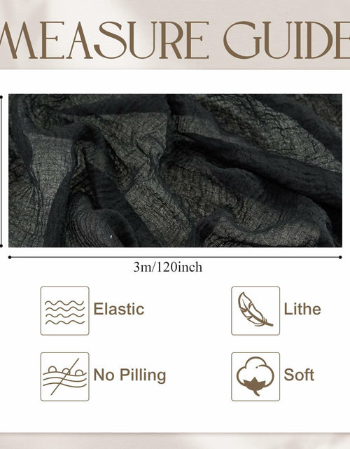 Load image into Gallery viewer, Putros Cheesecloth Table Runner Misty Rose 10FT 6pcs Boho Gauze 120 Inch

