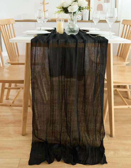 Load image into Gallery viewer, Putros Cheesecloth Table Runner Misty Rose 10FT 6pcs Boho Gauze 120 Inch
