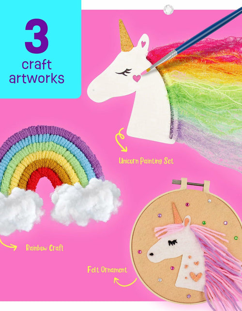 Load image into Gallery viewer, LAOESE Unicorn Sewing Craft Kit for Kids Ages 8-12 Arts &amp; Crafts Gift
