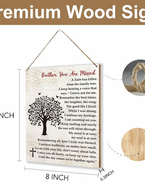Load image into Gallery viewer, Sympathy Gifts Memorial Remembrance Wood Sign Loss of Mom 8x10 inches
