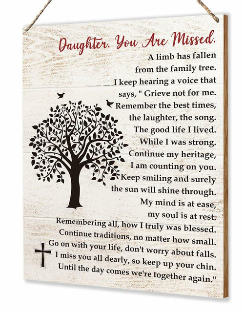 Load image into Gallery viewer, Sympathy Gifts Memorial Remembrance Wood Sign Loss of Mom 8x10 inches
