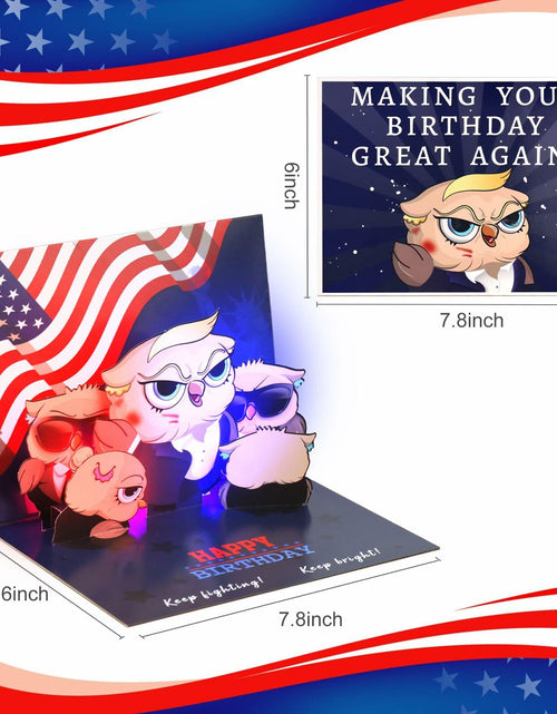 Load image into Gallery viewer, Yinqing 3D Pop Up Birthday Card with Light and Music Multicolor
