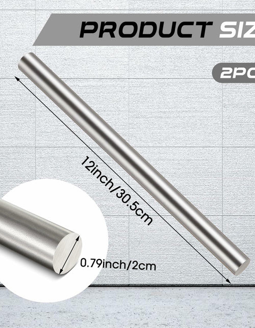 Load image into Gallery viewer, [Like New] Zonon Steel Cold Rolled Round Bar 0.79" Dia x 12" Length Mild Steel 2 Pcs

