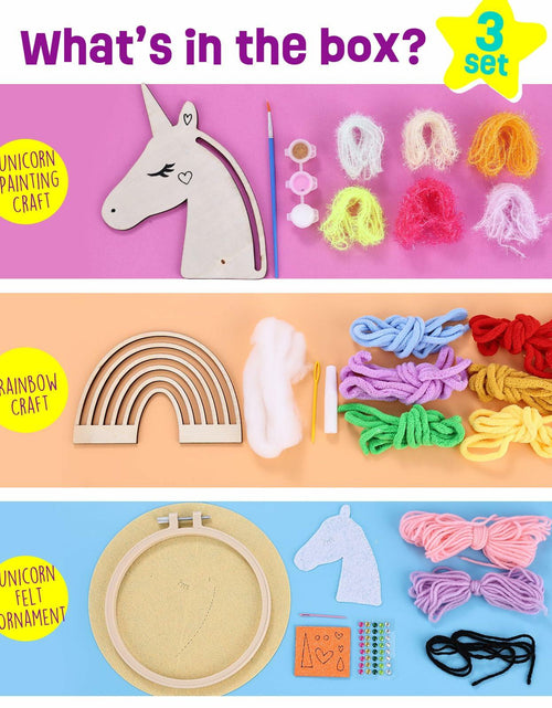 Load image into Gallery viewer, LAOESE Unicorn Sewing Craft Kit for Kids Ages 8-12 Arts &amp; Crafts Gift
