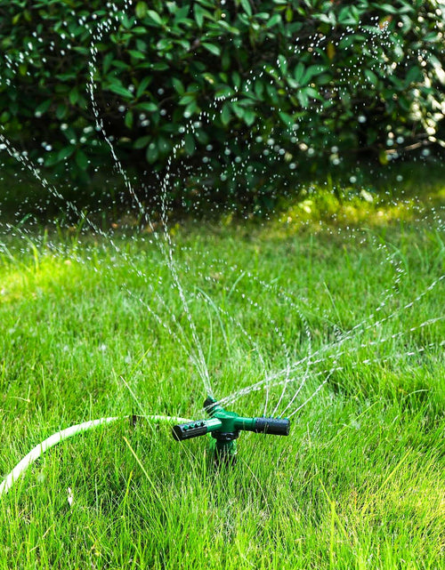 Load image into Gallery viewer, Gyrivav 360° Rotating Metal Lawn Sprinkler Fits 1/2'' Hose Heavy Duty
